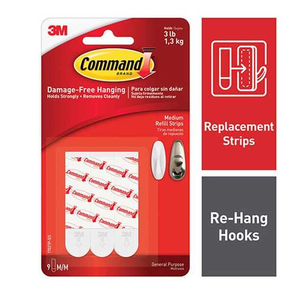 Command® Refill Strips Medium 9 Ct